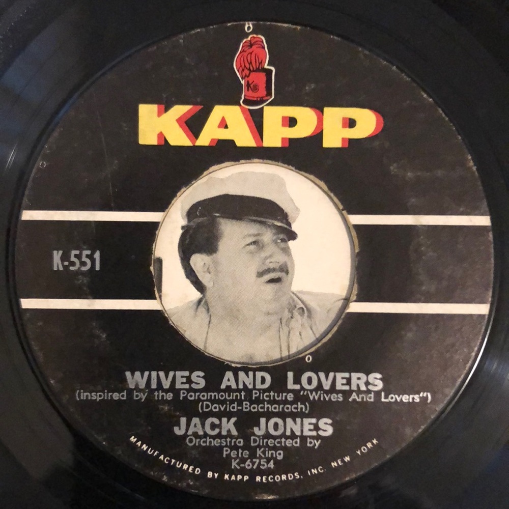 Jack Jones Toys In The Attic Vinyl 45 Record '63